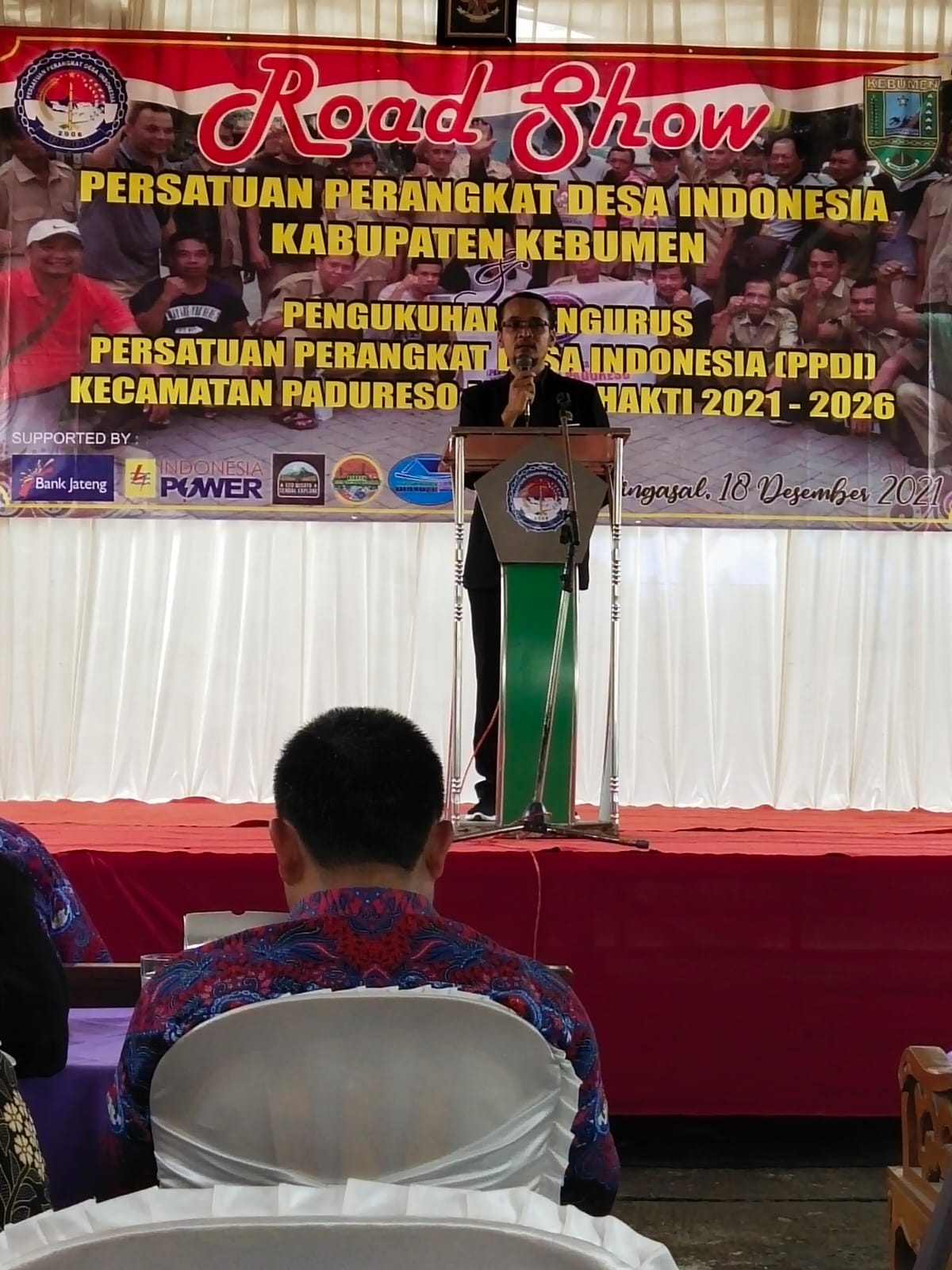 Road Show PPDI Kabupaten Kebumen dan Pengukuhan Pengurus PPDI Kecamatan Padureso Masa Bhakti 2021-20 - (Ada 3 foto)